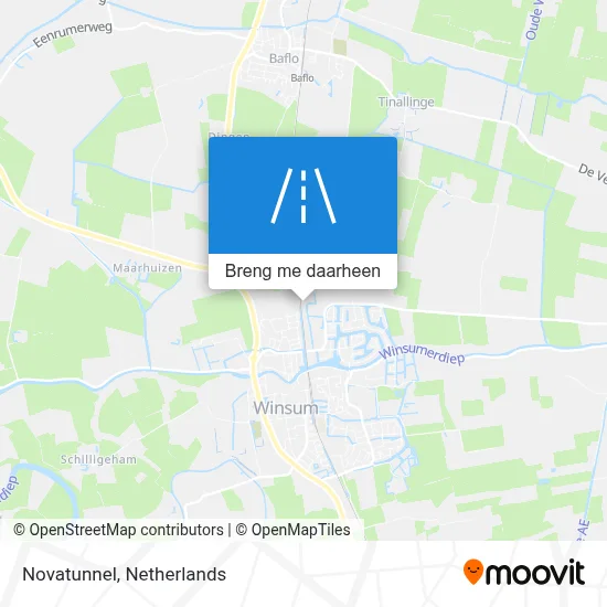 Novatunnel kaart