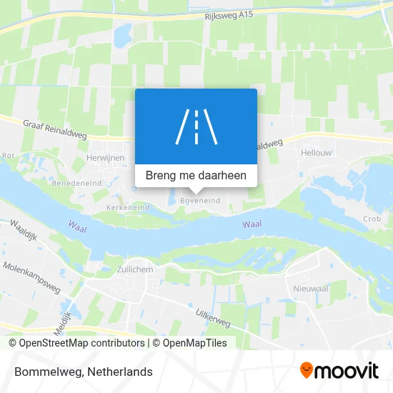 Bommelweg kaart