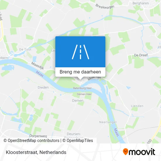 Kloosterstraat kaart