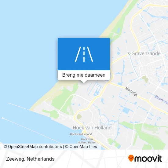 Zeeweg kaart