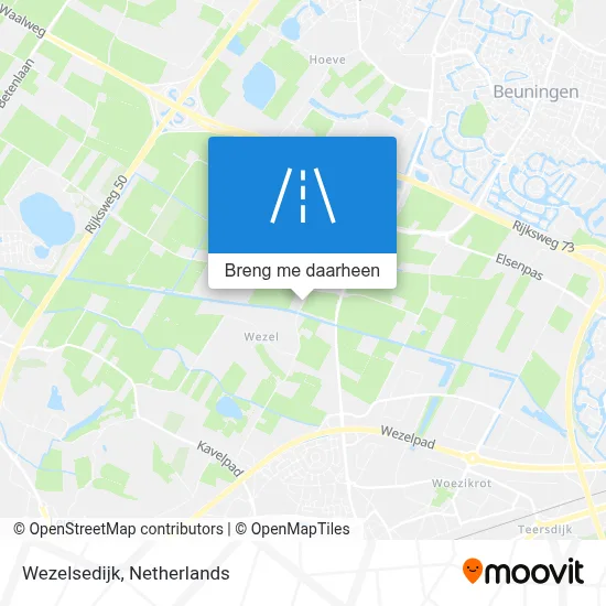 Wezelsedijk kaart