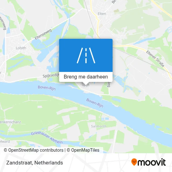 Zandstraat kaart