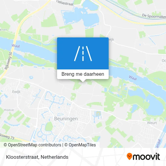 Kloosterstraat kaart