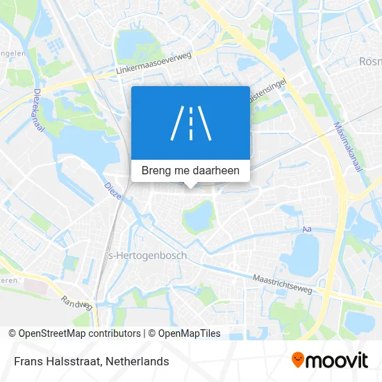 Frans Halsstraat kaart