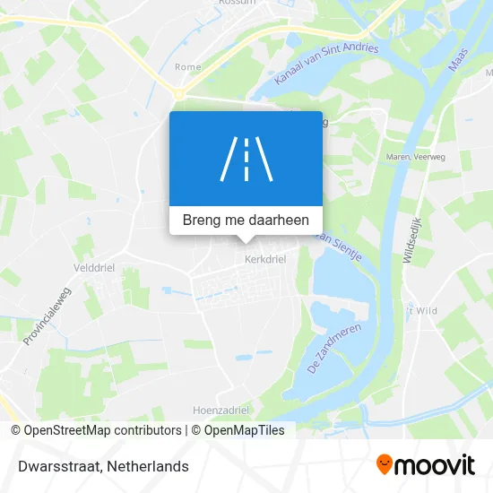 Dwarsstraat kaart