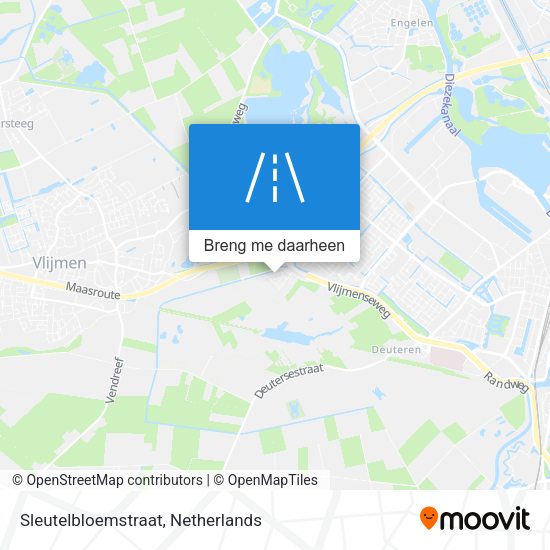 Sleutelbloemstraat kaart