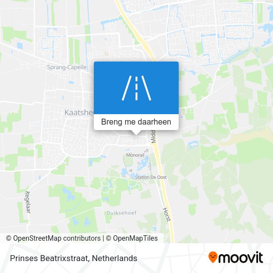 Prinses Beatrixstraat kaart