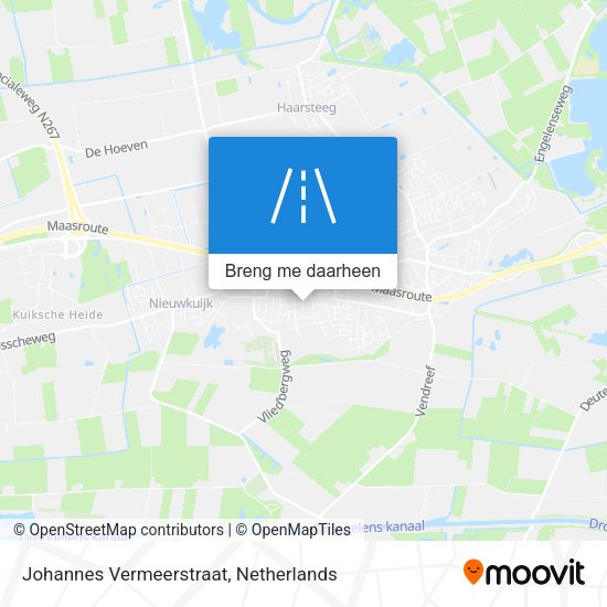 Johannes Vermeerstraat kaart