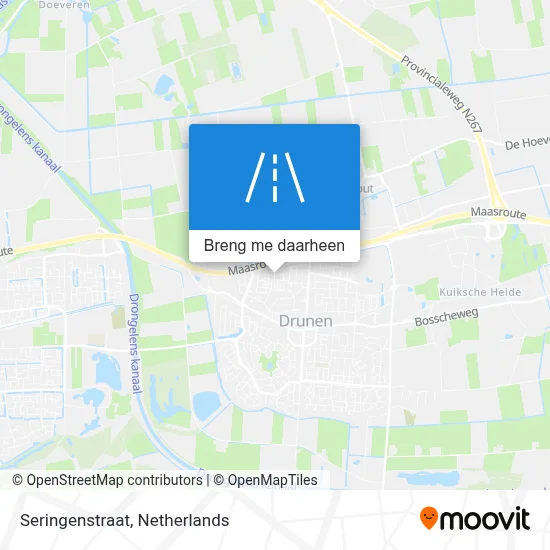 Seringenstraat kaart