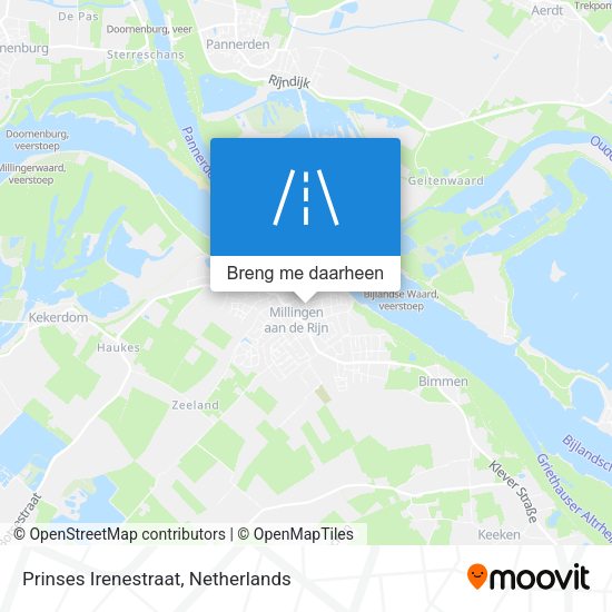 Prinses Irenestraat kaart