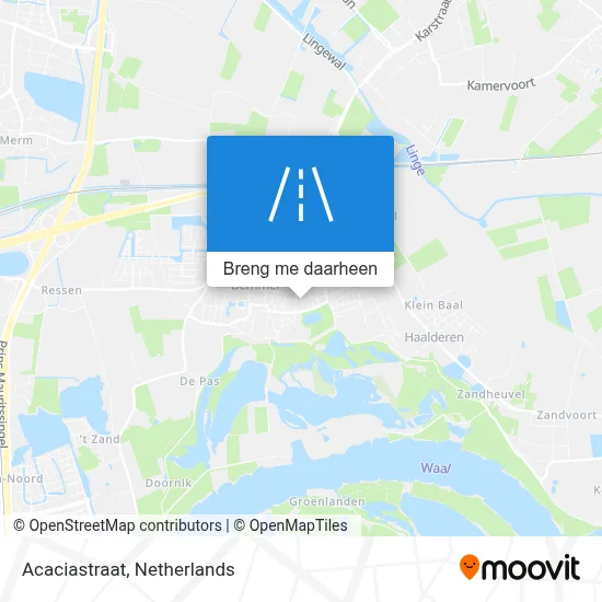 Acaciastraat kaart