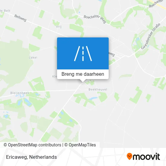 Ericaweg kaart