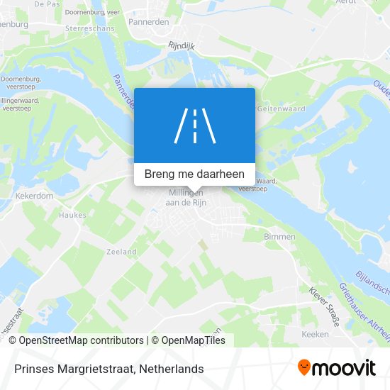 Prinses Margrietstraat kaart