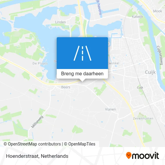 Hoenderstraat kaart