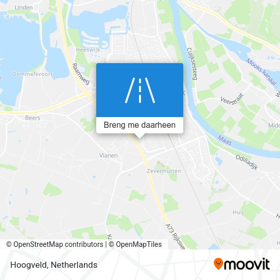 Hoogveld kaart