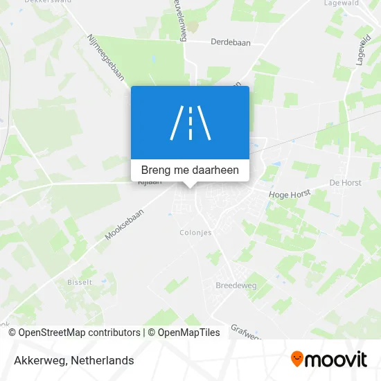 Akkerweg kaart