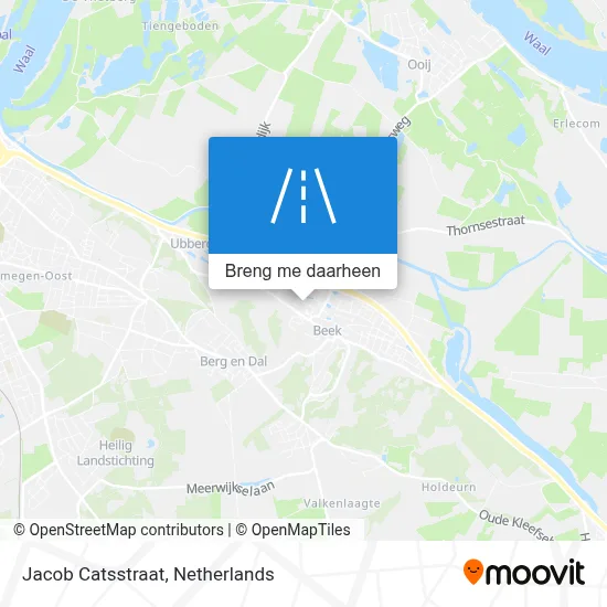 Jacob Catsstraat kaart