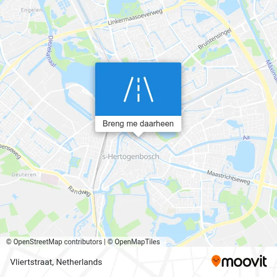 Vliertstraat kaart
