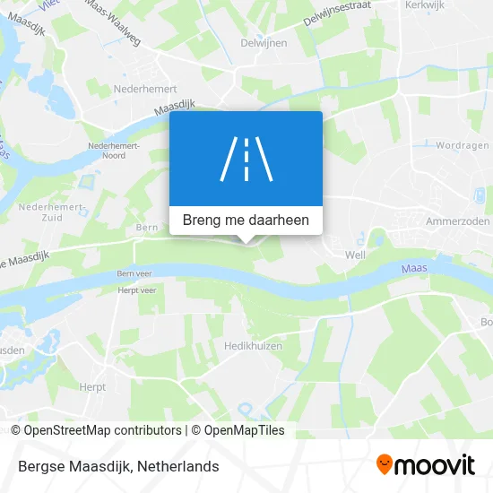 Bergse Maasdijk kaart