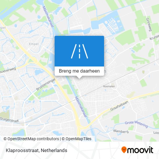 Klaproosstraat kaart