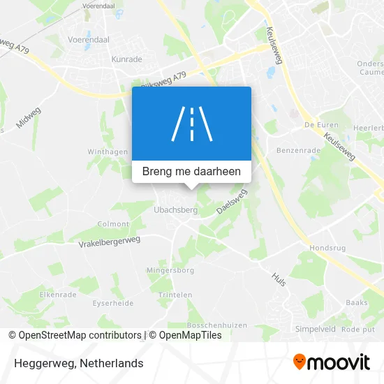 Heggerweg kaart