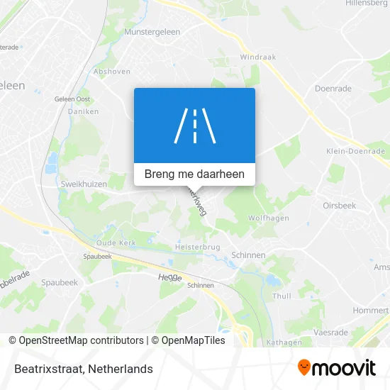 Beatrixstraat kaart