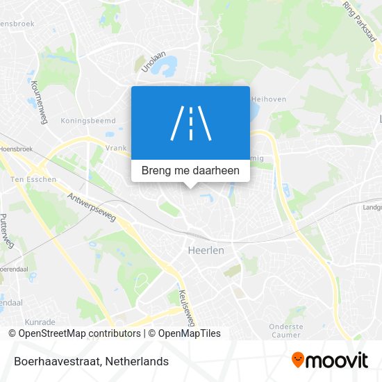 Boerhaavestraat kaart