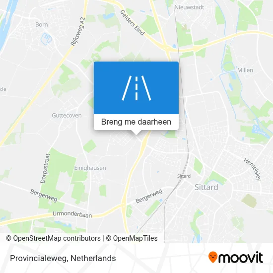 Provincialeweg kaart