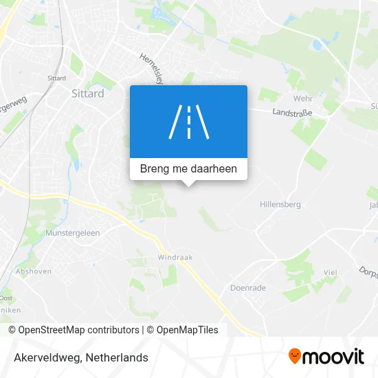 Akerveldweg kaart