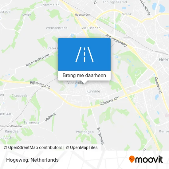 Hogeweg kaart