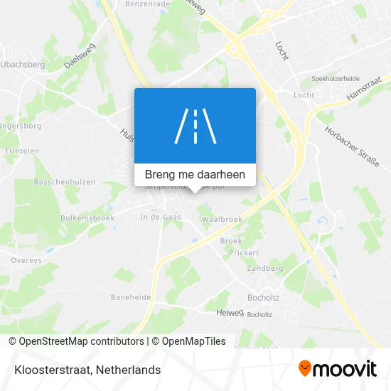 Kloosterstraat kaart