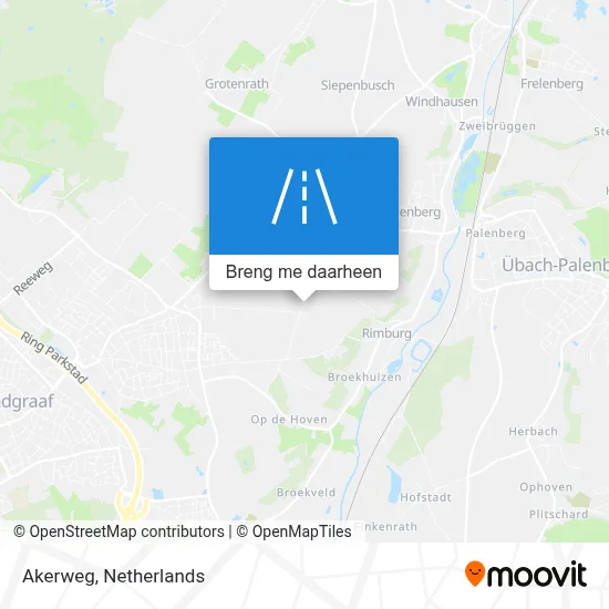 Akerweg kaart