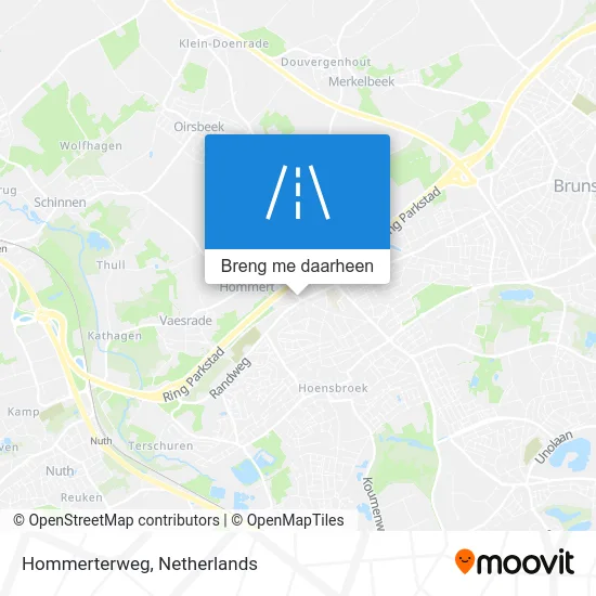 Hommerterweg kaart