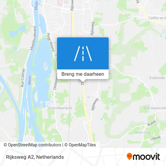 Rijksweg A2 kaart