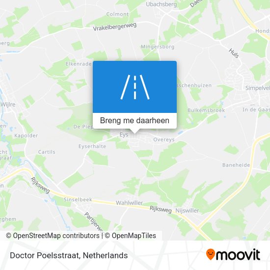 Doctor Poelsstraat kaart