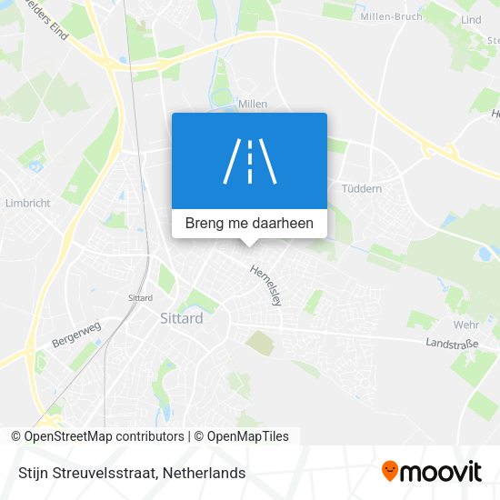Stijn Streuvelsstraat kaart