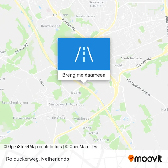 Rolduckerweg kaart