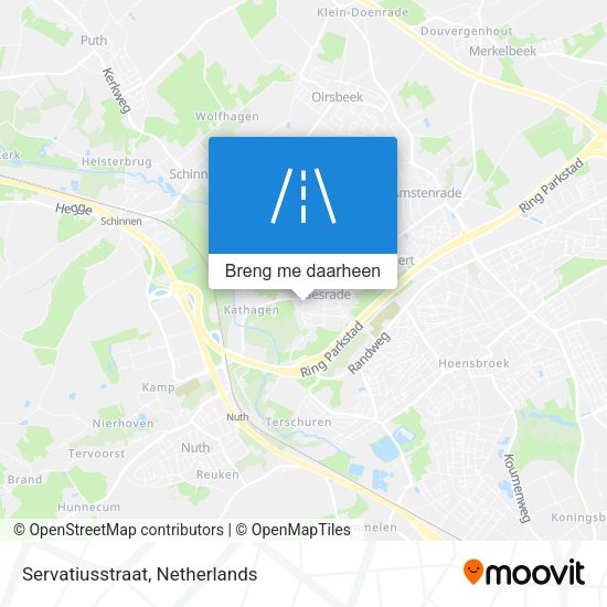 Servatiusstraat kaart