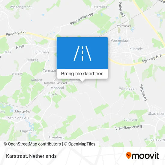 Karstraat kaart