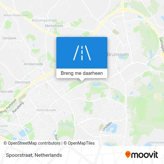 Spoorstraat kaart