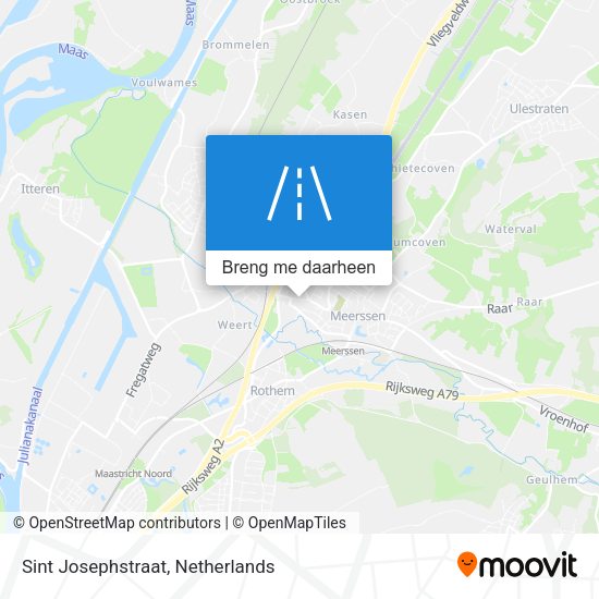 Sint Josephstraat kaart