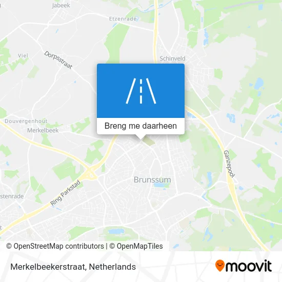 Merkelbeekerstraat kaart