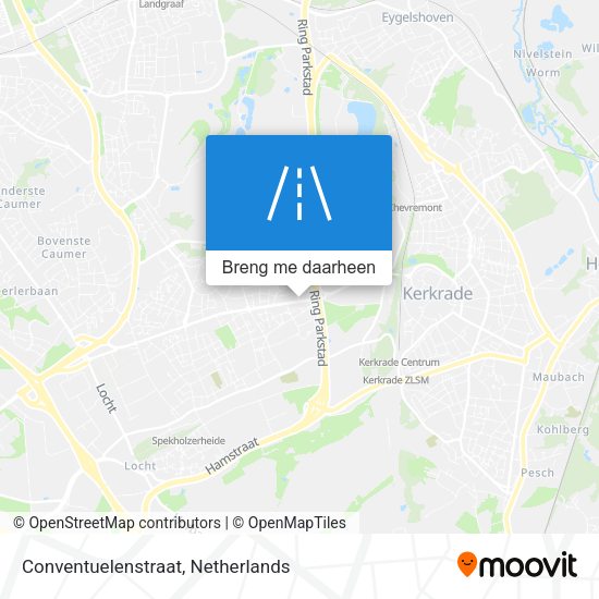 Conventuelenstraat kaart