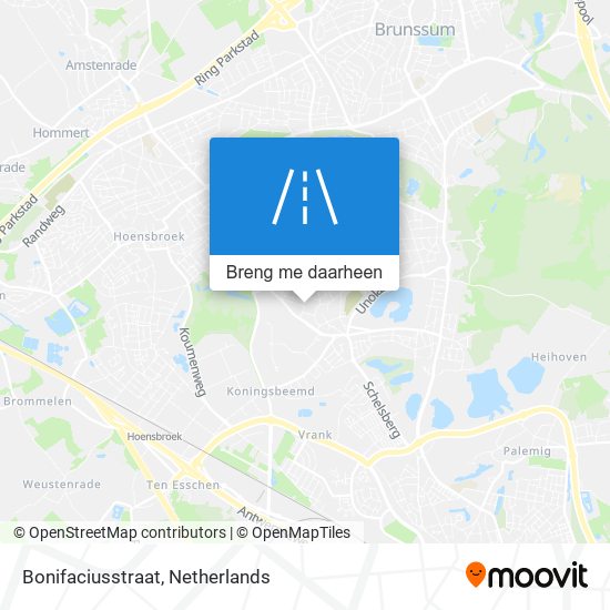 Bonifaciusstraat kaart