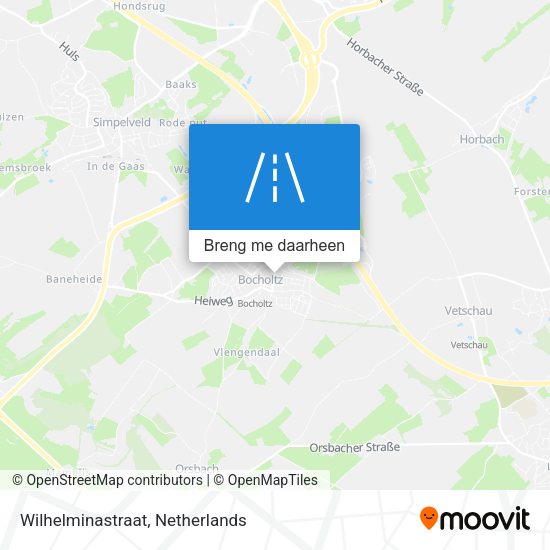 Wilhelminastraat kaart