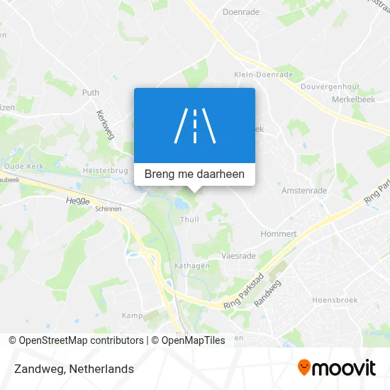 Zandweg kaart