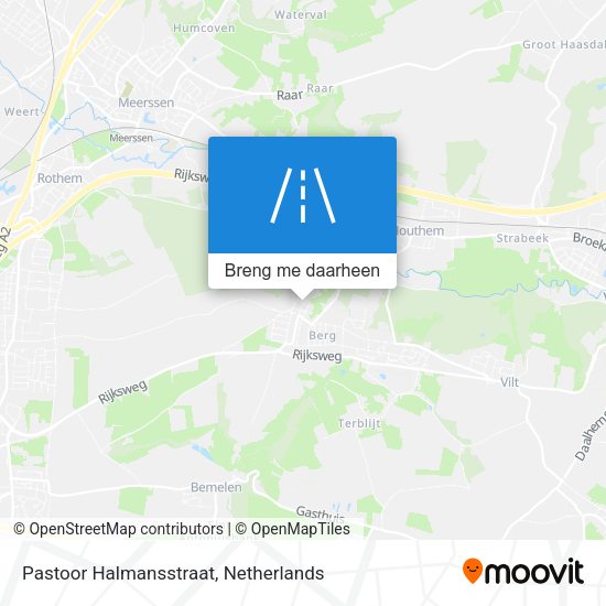Pastoor Halmansstraat kaart