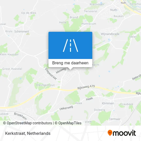 Kerkstraat kaart
