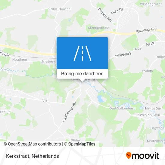 Kerkstraat kaart