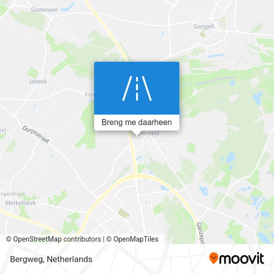 Bergweg kaart